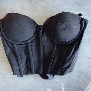 Princess Polly black corset top brand new size 0